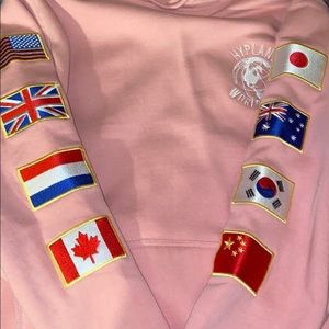 Hypland Worldwide Pink Flag Hoodie